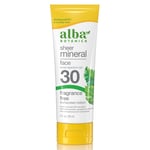 Alba Botanica Fragrance-Free Sheer Mineral Face Sunscreen SPF30 - 59ml