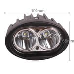 Lamp for off Road Truck, Car Accessories DC 9-32V 20W 2000LM 6500K IP68 Waterproof Vehicle Car Boat Marine External Work Lights Emergency Lights 30 Degrees Spot Light LED Car Bulbs with 2 Intense CREE