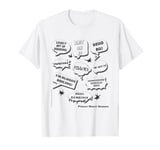 Friday Night Dinner Speech Bubbles Comedy Slogans Funny LOL T-Shirt