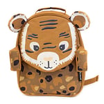 Les Déglingos Petit Sac à Dos Enfant (Speculos le Tigre) - Fille - École Maternelle Crèche - 6 Litres - Marron