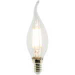 Ampoule déco flamme filament led E14 - 3W - Blanc chaud - 470 Lumen - 2700K - a++ - Zenitech