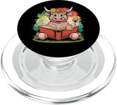 Livre de classement de la ferme Motif vache écossaise Highland PopSockets PopGrip pour MagSafe