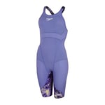 Speedo Women's Fastskin LZR Ignite Kneeskin | Tech Suit | Racewear | FINA Approved , Miami Lilac/Spritz/Violet , 26