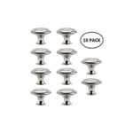 Dhklfa - Bouton de Meuble Cuisine Poignées Cabinet Acier Inox Portes Coupe Décoration Porte Cabinet Placard Tiroir Armoire - 10 pcs