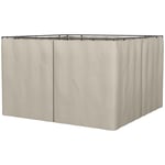 3 x 4Metre Universal Gazebo Replacement Sidewall Set with 4 Panels