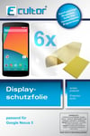 6x Protection pour LG Google Nexus 5 Film de d'écran protecteur cristal clair