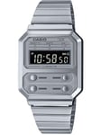 Unisex Casio Retro Vintage -kello, hopea TY30140