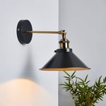 Logan Industrial Grey Wall Light