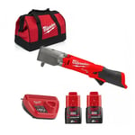 Milwaukee - M12FRAIWF38-202B Boulonneuse d'angle sans fil 12V Li-Ion - 2 x 2.0Ah Batteries + Chargeur en sac de transport