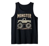 Monster Truck, Retro Monster Truck, Vintage Monster Truck Tank Top