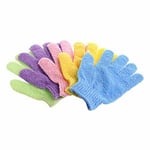 New Exfoliating Bath Gloves For Body Scrub Exfoliator 4 Pairs DescriptionThes U