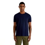 United Colors of Benetton Men's T-Shirt Jumper, Blue (Blu 016), Large