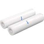 Sac sous Vide Alimentaire, Rouleaux d'emballage pour Machine sous Vide, Économiseur de Nourriture,sans BPA (2 Paquet,20×500cm)