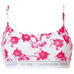 Calvin Klein BH One Cotton Bralette Vit Mönstrad Small Dam