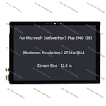 12" Microsoft Surface Pro 7 Plus 1961 LCD Touch Screen Display Digitize Assembly