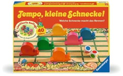 Ravensburger Kinderspiel 23034 – Tempo Petit Escargot 40 Ans Anniversaire, Course d'escargots Populaire avec Remise de Victoire supplémentaire, Jeu de société pour Filles et garçons, 2 à 6 Joueurs, à