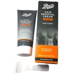 Boots Men Hair Removal Cream 200 ml Chest Body Normal Skin Smoother Shea Butter