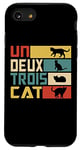 Coque pour iPhone SE (2020) / 7 / 8 Un Deux Trois Cat - Jeu de mots français amusant, chat amusant