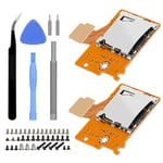 EEEKit 2PCS Micro SD Card Reader Replacement for Nintendo Switch HAC-SD-01, TF Memory Card Slot Reader Board Repair Kit