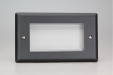 Varilight XYG4.MB DataGrid Plate, urban/vogue matt black, 4 grid spaces