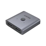 UNITEK V1127A ALUMINIUM HDMI 2.0 4K SWITCH 2-TO-1 BI-DIRECTIONAL