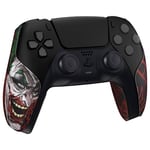 PlayVital Grips Manette pour ps5,Autocollants de Protection Antidérapants pour ps5 Manette,Accessoires Sticker Séparable pour ps5 Manette-Clown Hahaha