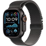 Apple Watch Ultra 2 GPS + Cellular - 49mm - Boîtier Black Titanium - Bracelet Black Titanium Milanese Loop - M