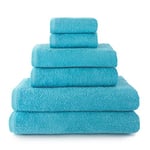 Top Towels Lot de 2 Serviettes de Toilette, 2 Serviettes de Bain ou de Douche et 2 Serviettes de Bidet - 100% Coton - 400 g/m²