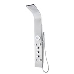 K2O Colonne de Douche Hydromassante Lusso Spa 20x7x140cm avec Robinet Thermostatique, 5 Jets, Effet Pluie, Douchette