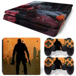 Kit De Autocollants Skin Decal Pour Console De Jeu Ps4 Slim Console De Jeu Metal Gear, T1tn-Ps4slim-1044