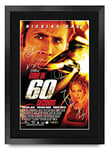 HWC Trading A3 FR Gone In 60 Seconds Movie Poster The Cast Signed Gift FRAMED A3 Printed Autograph Film Gifts Print Photo Picture Display