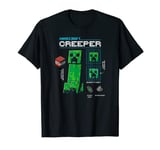 Minecraft Creeper Graph Profile Poster T-Shirt