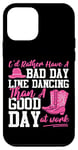 iPhone 12 mini Line Dancing Dance Teacher I'd Rather Have A Bad Day Line Case