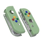 eXtremeRate Coque Customisé avec Bouton pour Nintendo Switch Joycon, Coque avec Bouton pour Nintendo Switch & Switch Modèle OLED Joycon, Coque de Console Non Incluse，Matcha Vert