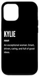 Coque pour iPhone 12/12 Pro Kylie Gifts Nom une femme exceptionnelle