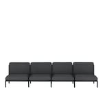 HEM - Kumo 4-seater Sofa - Graphite - Soffor - Anderssen & Voll - Grå - Metall/Syntetiskt/Skum/Ull