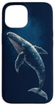 Coque pour iPhone 15 Baleine bleue, océan, animal marin