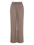 Moon Pants Poplin Bottoms Trousers Wide Leg Brown Moshi Moshi Mind