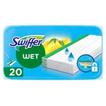 Swiffer Lingettes Humides Pour Sol, 20 Lingettes Nettoyantes, Parfum Agrumes Frais, Attrape-Poussière, Nettoie En Profondeur Et Retient La Saleté, Élimine Jusqu'a 99.9% Des Bactéries