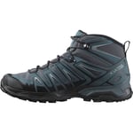 Salomon X Ultra Pioneer Mid Gore-Tex Chaussures Imperméables d'extérieur pour Homme, Par tous les temps, Maintien sûr, Stabilité et amorti, Ebony, 47 1/3