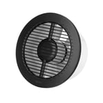 150mm Round Bathroom Fan Light Switch Activation Quiet Extractor Fan Anthracite