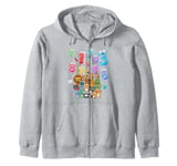 Number Maths Day Kids Fancy Dress Ideas With Numbers On Zip Hoodie