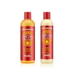 Creme of Nature DUO PACK Argan : Lotion Hydratante + Shampoing Hydratant à l’Huile d’Argan du Maroc, apporte brillance et hydratation, Soin pour Cheveux Bouclés Frisés Crépus