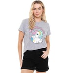 Cotton Soul My Little Pony Classic Badge Womens Fashion T Shirt Grey Heather MED