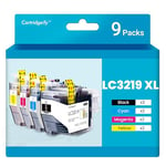 Cartridgeify LC-3219XL Compatible avec Cartouches Brother LC3219 XL LC3219XL LC3217 (3X Noir, 2X Cyan, 2X Magenta, 2X Jaune) Multicolore, pour DMFC-J5330DW MFC-J6930DW MFC-J5335DW MFC-J5730DW J6530DW