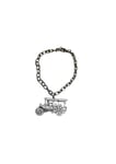 ppt22 Steam Roller   Pewter on a Antique Bronze chain Anklet Bracelet