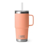 YETI Rambler Straw Mug 25oz Lowcountry Peach