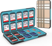 Rangement Carte mémoire pour Carte SD et Carte Micro SD,Etui Carte SD SDHC SDXC avec 20 emplacements pour Cartes SD et 20 emplacements pour Cartes Micro SD(Q517)