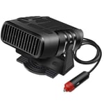 Pare-brise Désembueur,Chauffage de voiture 12V 150W avec prise allume-cigare Chauffage, rapide Ventilateur de voiture rotatif