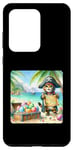 Coque pour Galaxy S20 Ultra Chat pirate avec carte au trésor des œufs de vacances Pâques